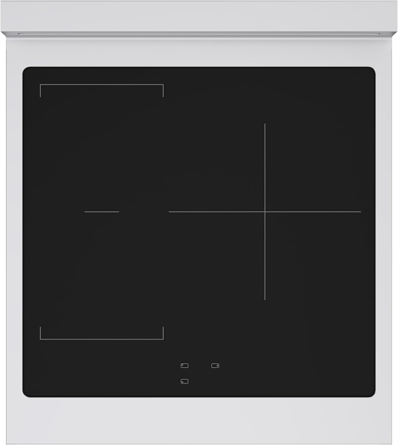 ZLINE 24 in. 3.2 cu. ft. Paramount Induction Range with 3 Element Cooktop and Electric Convection Oven in Stainless Steel (SINR24)