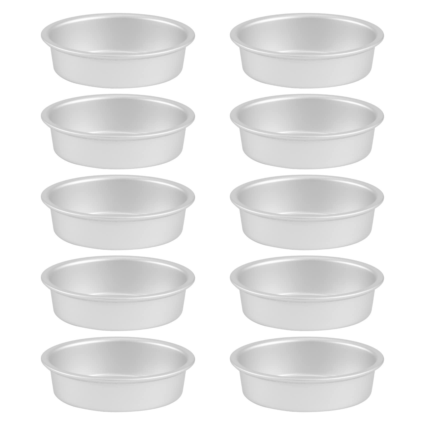 RESFNSE 10Pcs Mini Oval Egg Shape Aluminium Alloy Metal Cheese Pan Cake Mold Bread Mould Tart Holder Pudding Jelly Tin