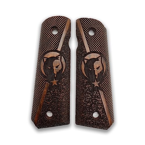 Poignée Colt 1911 en bois de noyer Ars.30 de taille réelle