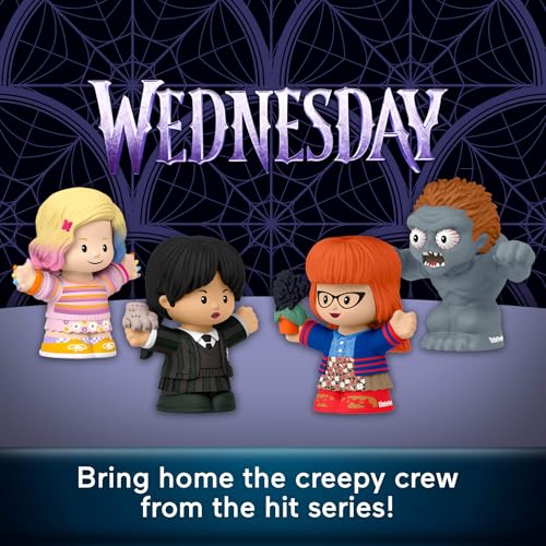 Little People Collector Wednesday TV Series Special Edition Set for Adults & Fans, 4 Figures in a Display Package - Image 3