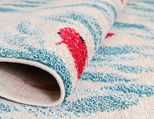 Tapete beige con motivos marinos Unique Loom Positano 3'3" x 5'3" miniatura 6