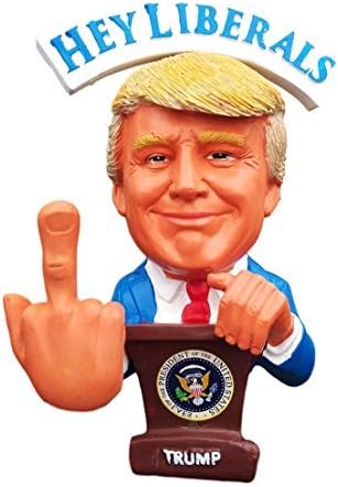 Donald Trump Doll - This Bobblehead Trump Has A Bobbling Middle Finger Instead of Head
