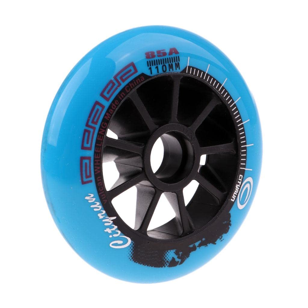 UJEAVETTE® Speed Skating Wheels Outdoor Indoor Inline Skate Wheels Tool 110Mm Blue