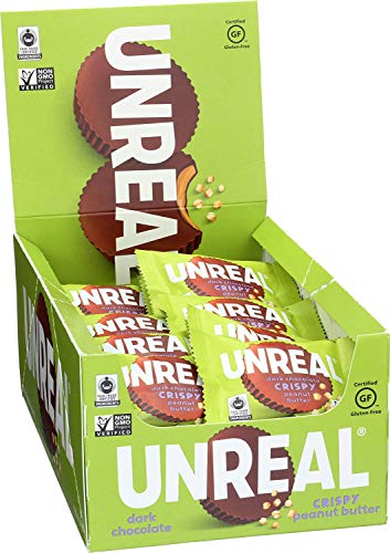 UNREAL Dark Chocolate Crispy Quinoa Peanut Butter Cups, 40 Count