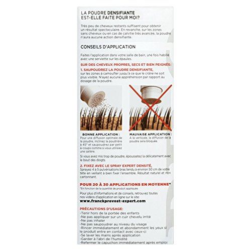 FRANCK PROVOST - Expert Densité Homme Haarverdichtungspuder für braunes Haar – 14 g