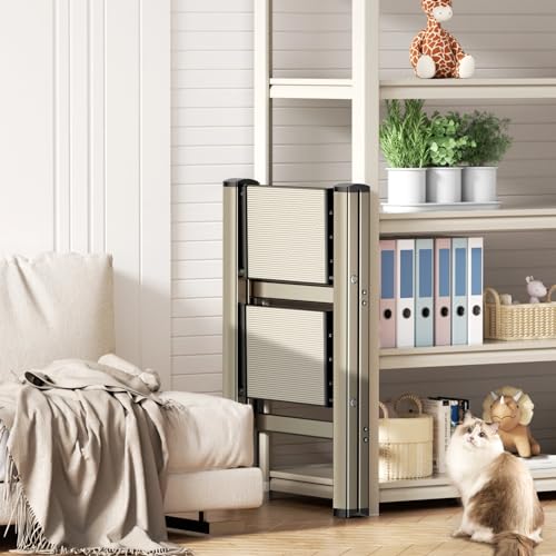 Cadeira De Escada De 3 Degraus-Banquinho De Degrau Para Casa - Pedal De 31x17,5 Cm - Banquinho De Es