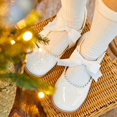 Image of Felix & Flora Toddler Little Girl Mary Jane Dress Shoes - Ballet Flats for Girl Party School Shoes