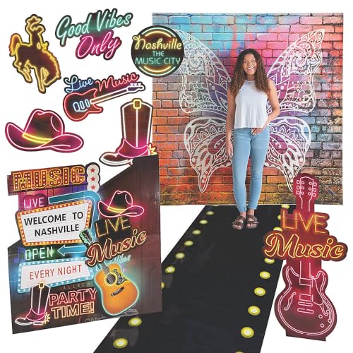 Fun Express Nashville Music City Decorating Kit - 11 Pc