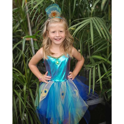 Disfraz Pretty Peacock con vincha Talla 5-6 miniatura 3