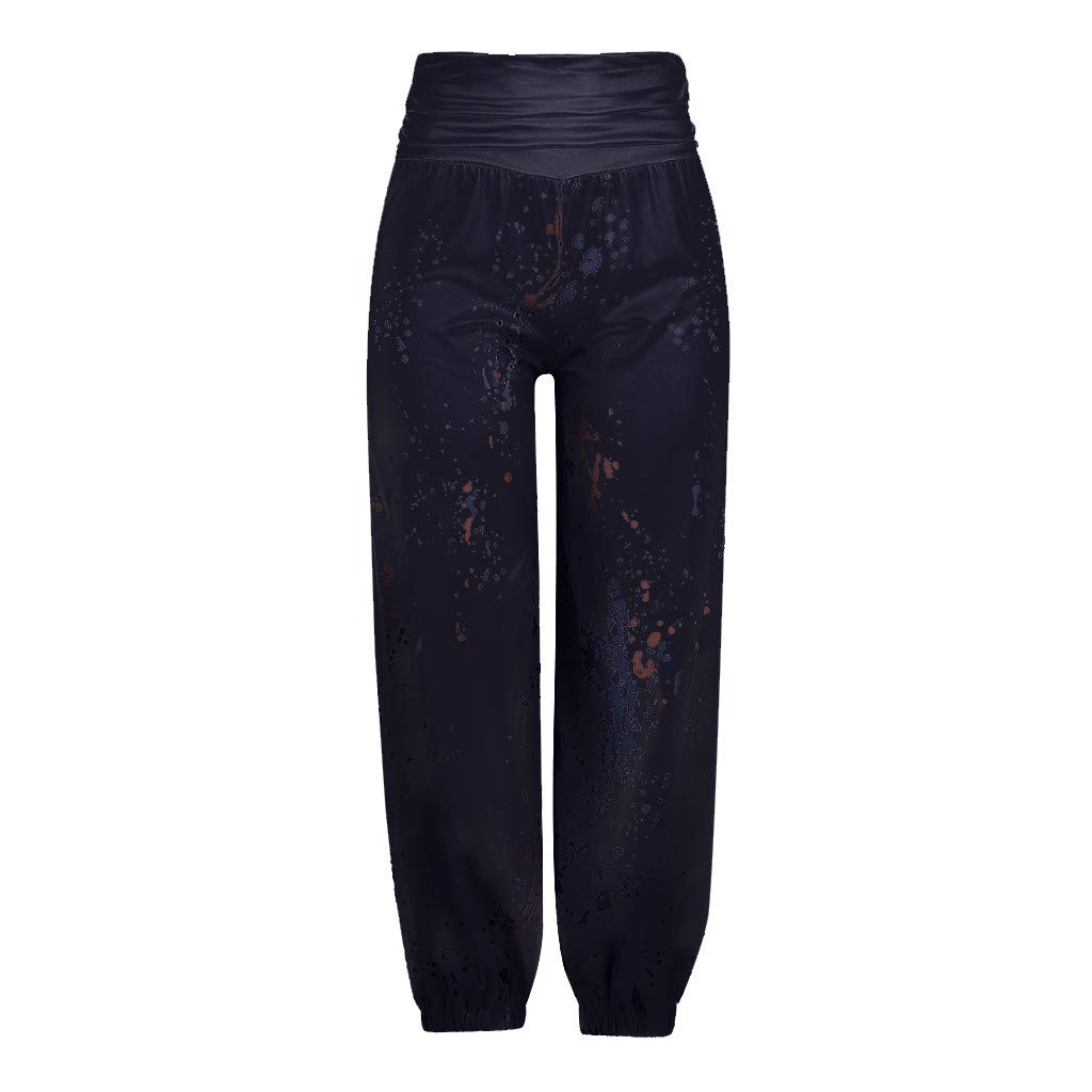 Pantalon sarouel large pour femme, pantalon de loisirs léger avec taille