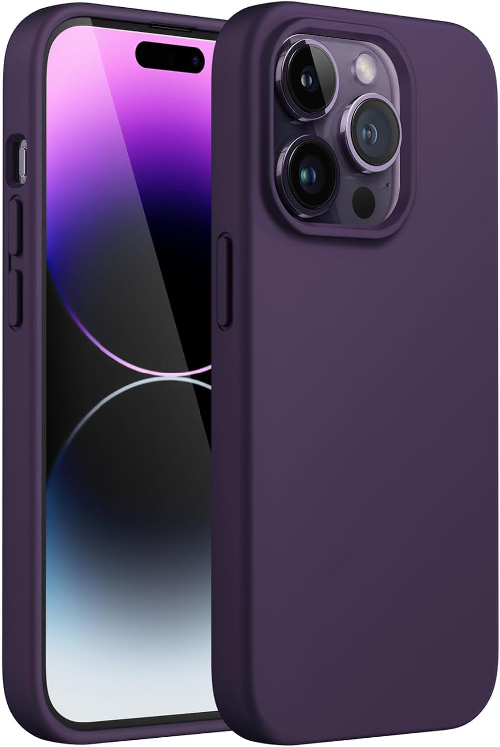 EMODIL iPhone 16 Pro Max Case - Deep Purple, Slim Fit, Soft Back, TPU Cover, Flexible Silicone, Matte Finish, Back Cover