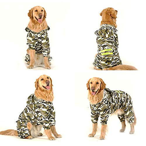 Imperméable pour chien camouflage green en taille 3XL - 3