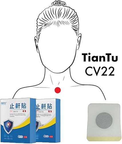 Vista 2 de 16 parches antironquidos, masaje de acupuntura tradicional oriental, alivio instantáneo de ronquidos, menos respiración bucal