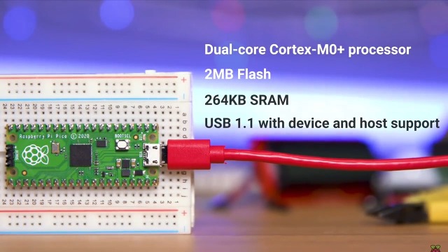 3PCS RP2040-Zero Mini Board - Raspberry Pi RP2040 MCU With Type-C USB, 2MB Flash Memory