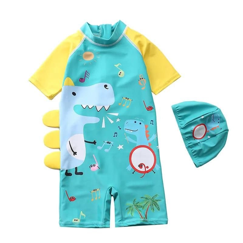 Image of Baby Bucket Swimsuit for Boys | Swimwear with Cap | Swimming Costume | Swimwear and Beachwearr