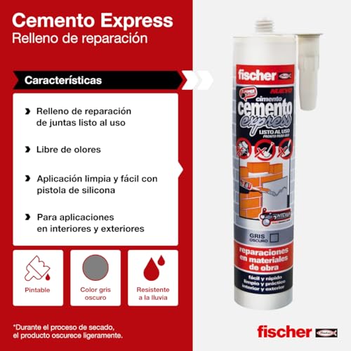 Fischer 443b101 Express Cement Cement Grey 310ml miniatura 2