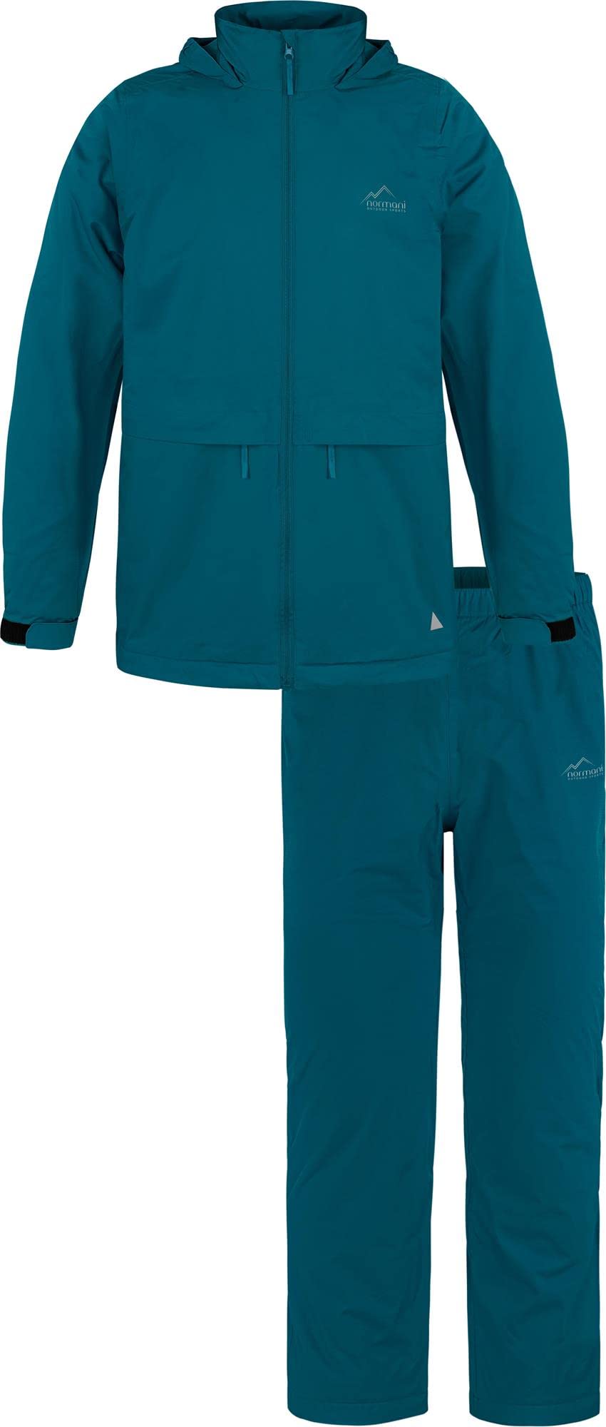 normani Kinder-Regenanzug Softshellset mit Fleecefutter 2-teilig wasserdichtes Set aus Regenjacke und Regenhose für Jungen und Mädchen - Wasser- und Winddicht
