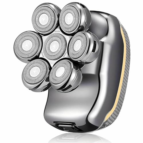 Head Shaver for Bald Men, 5-in-1 Electric Shaving & Grooming Kit, 7D Magnetic Rotary Electric Razor...
