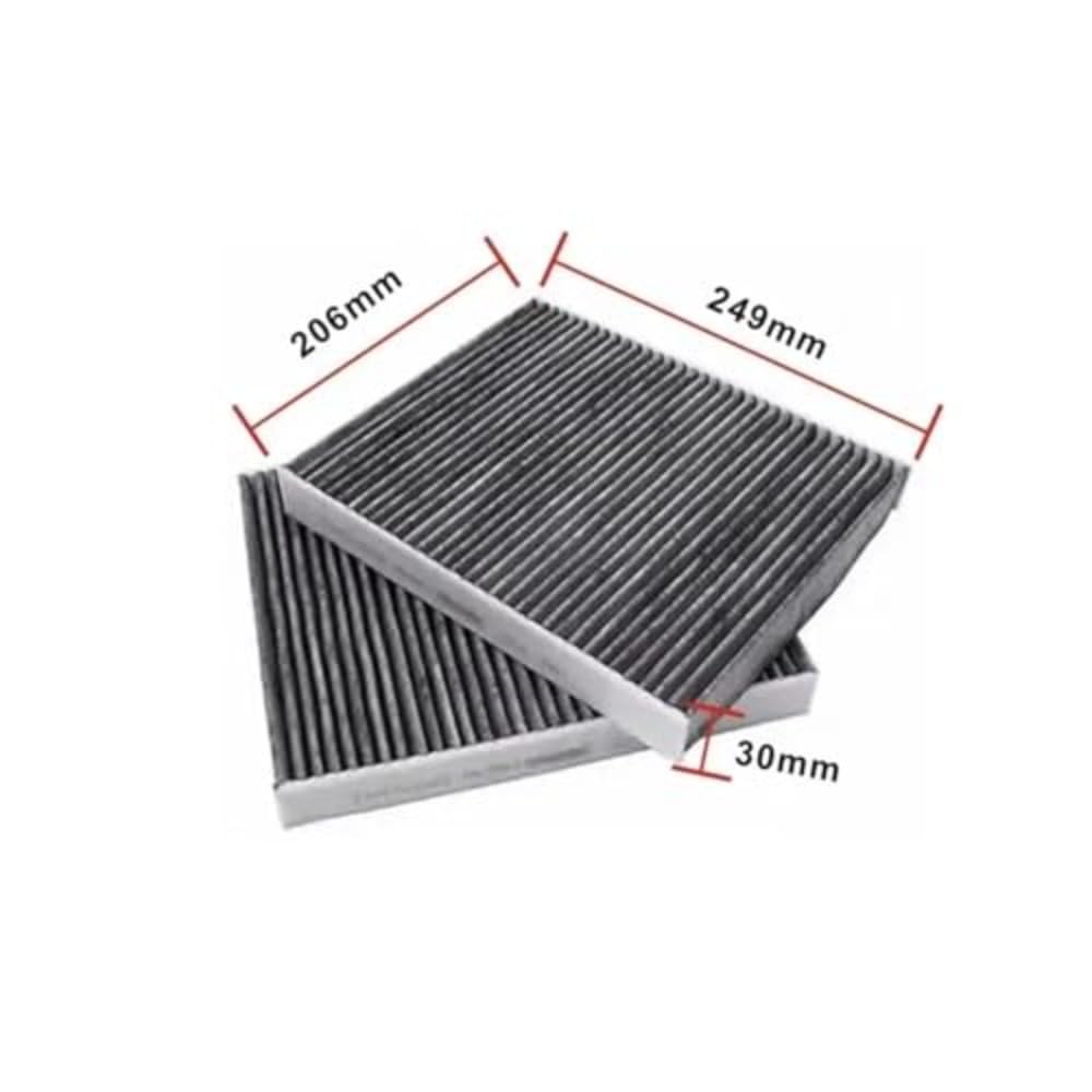 2 pezzi Filtro aria abitacolo antipolline A/C adatto per BMW Serie 5 F07 F10 F11 520d 520i 528i 530i 550i M5 N47 N52 N55 64119163329 Filtro Olio Motore Filtro dell'olio