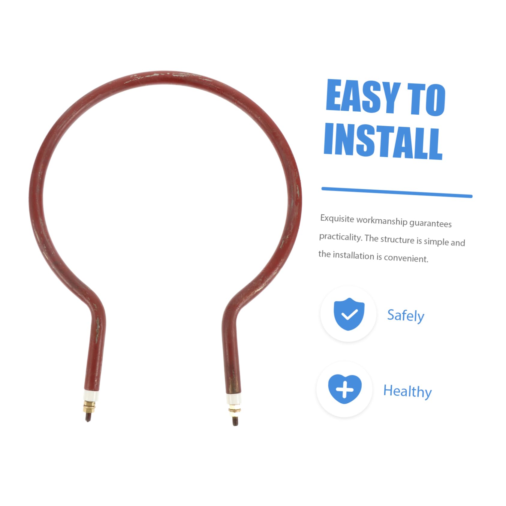 NAMOARLY Incubator Heating Tube Incubator Fittings Incubator Heaters Incubator Heating Tools Hatching Heater Bird Accessories Egg Incubator Heating Pipe Incubator Parts Red Galvanized Iron