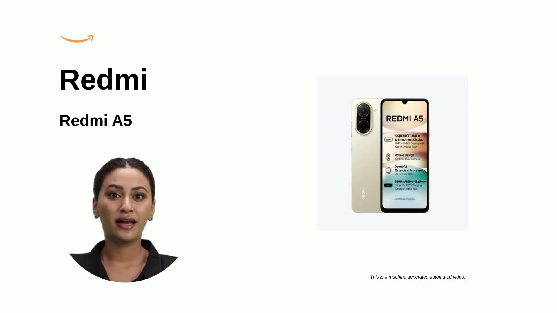 Redmi A5 (Jaisalmer Gold, 3GB RAM 64GB Storage) | Royale