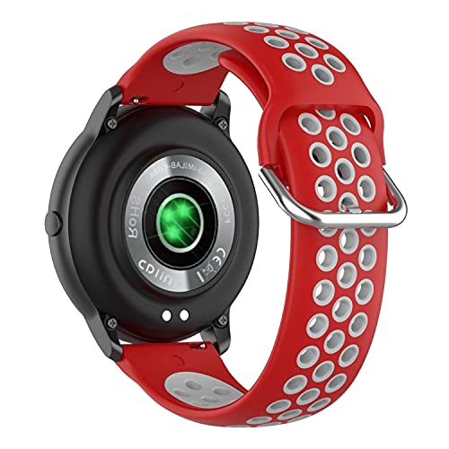 Image of ACM Watch Strap 22mm compatible with Boat Flash Edition Smartwatch | Silicone Belt Breatheable Dual Color Dot Band
