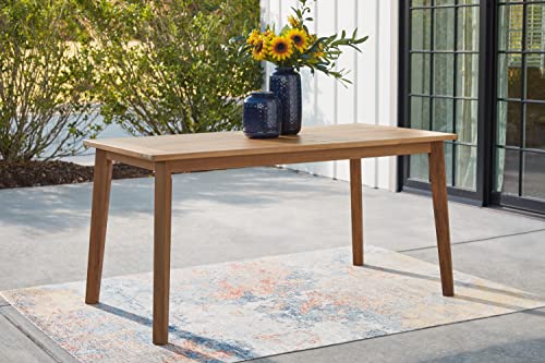 Signature Design By Ashley P407-625 Janiyah Contemporary Outdoor Acacia Wood Dining Table thumb #1