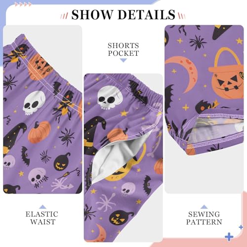 Pajama Pants Halloween Print PJ Bottoms Sleepwear Lounge Sleep Pant with Pockets4