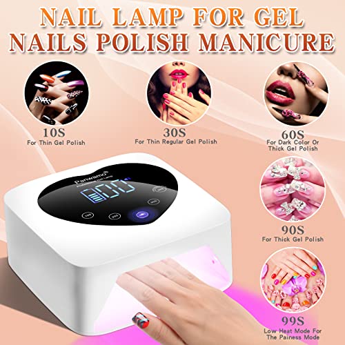 Panwamo X20 Rechargeable Uv Led Nail Lamp,72W Cordless Uv Light For Nails With Removable Bottom,Professional Curing Lamp For Gel Nails thumb #5
