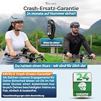 MIVELO Fahrradhelm Damen Herren Erwachsene mit Licht inkl. Helmschloss, NTA Zertifiziert bis 45km/h, Helm geeignet für E-Bike & S-Pedelec, Radhelm Ultraleicht & sicher (Himmelblau, M (52-57,5cm)) – Ansicht 5