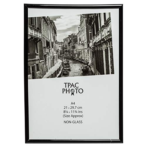 A4MARBLKNG Black Backloader A4 Certificate / Photo / Picture Frame Non Glass