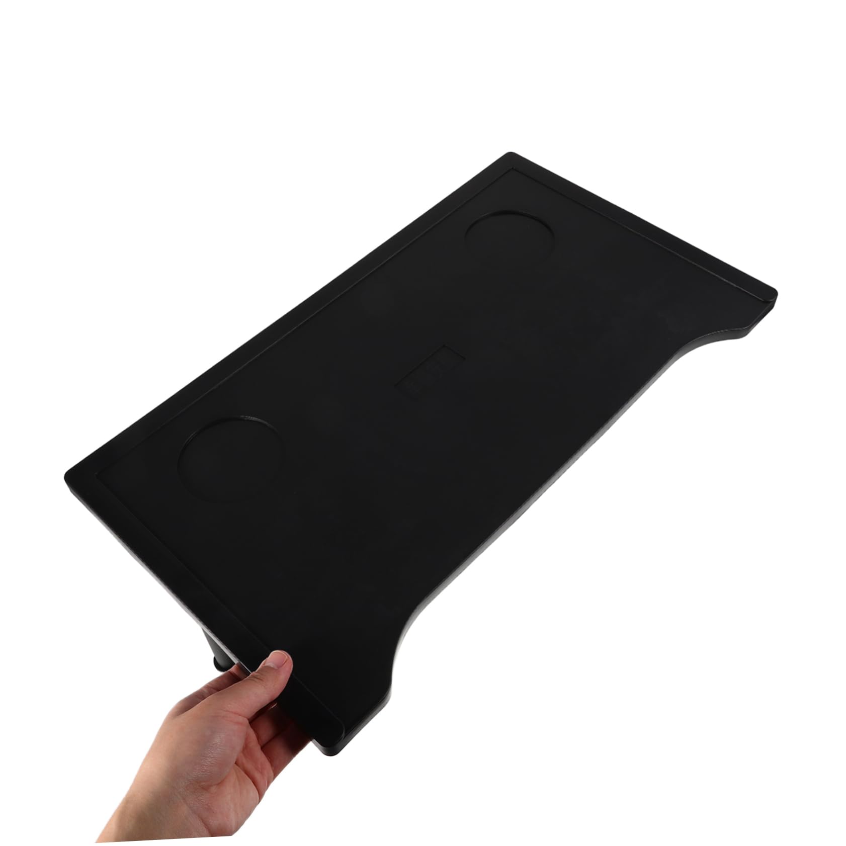 Tavolo Pieghevole Stabile e Portatile per Sedia a Rotelle con Portabicchieri, Accessorio Leggero in Plastica per Adulti, per Pranzo, Campeggio e Uso Quotidiano