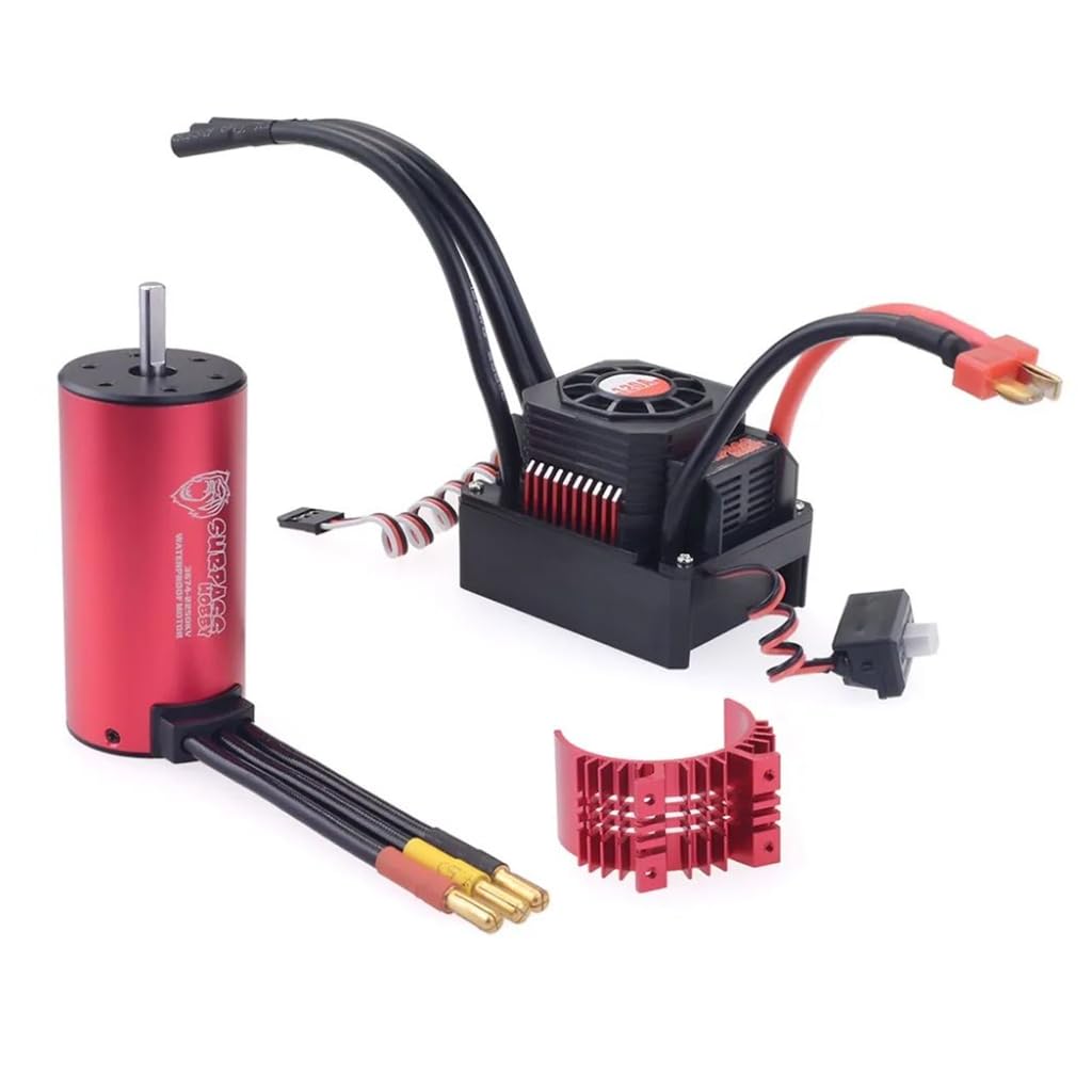 KK 3674 2250KV Waterproof Brushless Motor + 120A Waterproof Brushless ESC + Heatsink Combo Set for 1/8 Drift Racing Car Buggy Off-Road RC Car