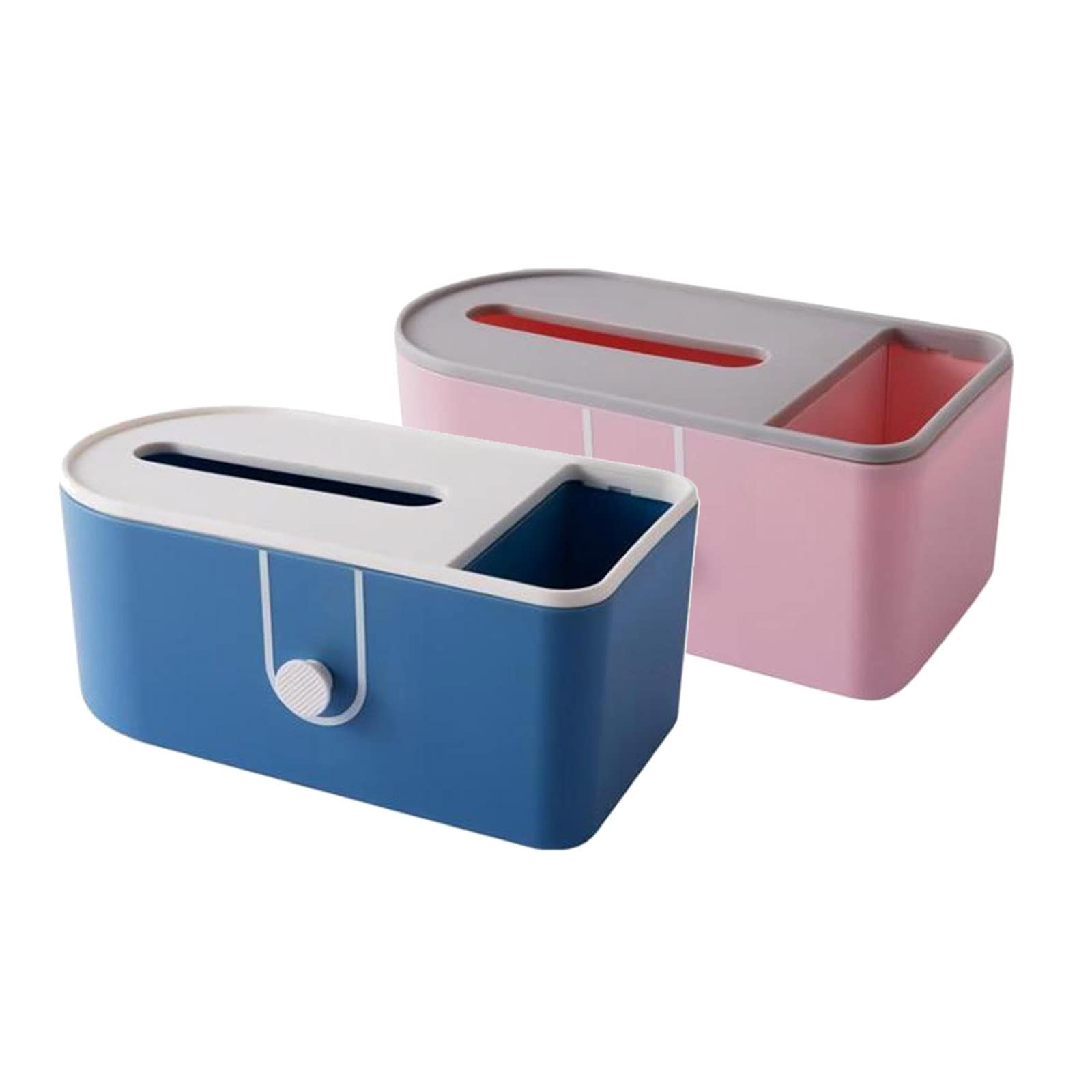 CALANDIS™ 2x Multifunction Tissue Box Rectangular Facial Tissue Holder Storage Box | Storage Boxes | Home Organization | Household Supplies & Cleaning 3