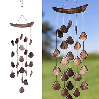 VP Home 30" H Shimmering Mandala Wind Chimes for Outside Unique Windchimes Outdoor Garden Decoration Gift for Women, Mom, Grandma, Unisex