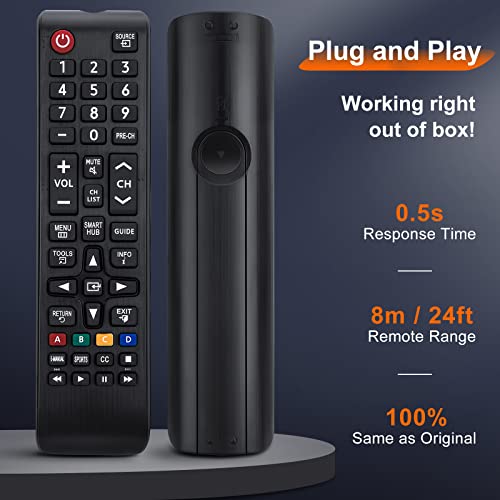 image for LOUTOC (Pack of 2) Universal for Samsung TV Remote, Replacement for Sa