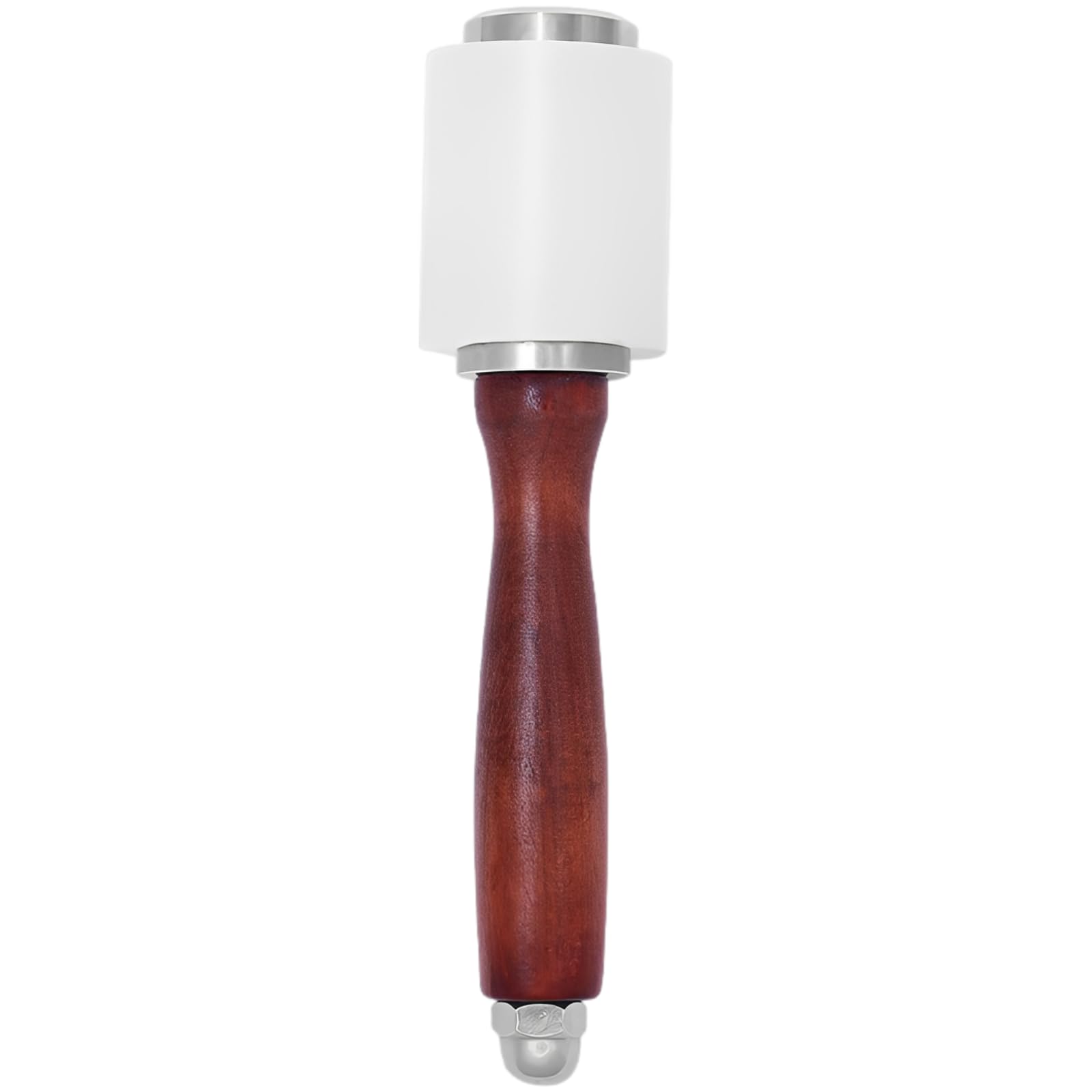 Nylon Lederhammer mit Buchenholzgriff, stabilem dickem Verbindungsstück, 8,26 x 1,96 Zoll, rutschfester komfortabler Griff, für DIY Werkzeug und Prägung, professioneller Hammer für Lederhandwerk