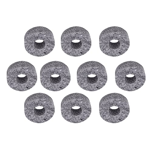 Drum Cymbal Felt Set, 10Pcs Hi Hat Felts Durable 2.9X2.9X1Cm Instrument Accessory Easy Installation Portable For Playing #TOP7