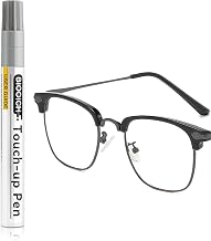 Matte Gunmetal Eyeglass Frame Touch Up Paint Pen, All-in-One Touch Up Kit for Scratches & Fading, Durable Sweat-Proof Color Restorer for Metal, Plastic & Resin Glasses