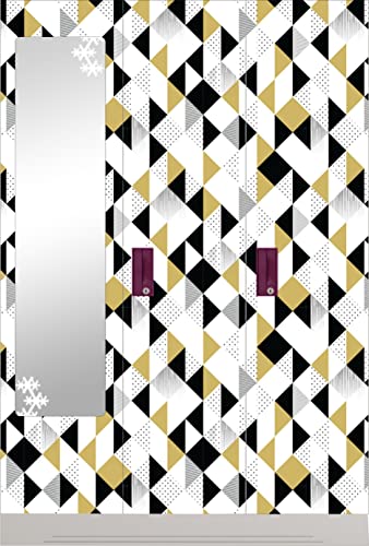 Image of CABANA HOMES Wall Stickers Geometrical DIY Wallpaper for Furnitue (45 x 125 cm, 2 Rolls) (12 sq. ft) Decals Self Adhesive Wardrobe, Door, Almirah, Office