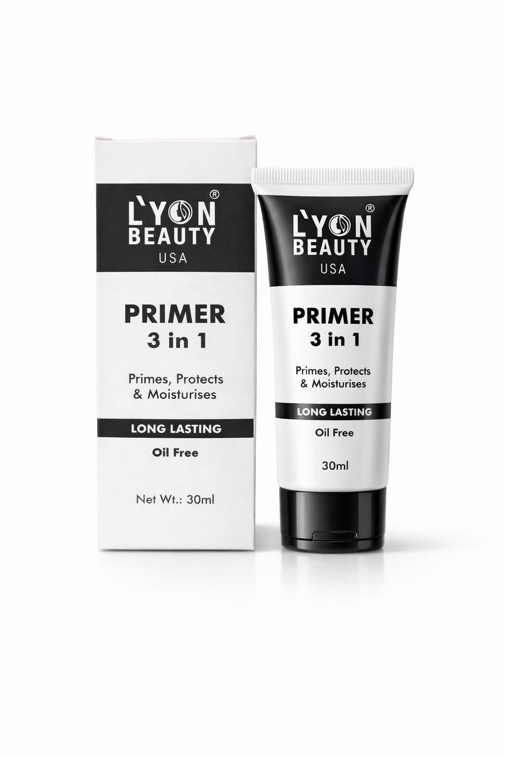 Lyon Beauty USA 3-in-1 Face Primer | Primes, Protects & Moisturises | Oil-Free Long Lasting Makeup Primer - 30ml-picture-12