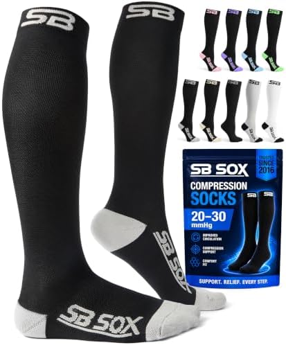 SB SOX Compression Socks for Men & Women (20-30mmHg)