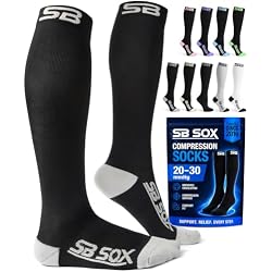 SB SOX Compression Socks for Men & Women (20-30mmHg) | Best Quality Compression Socks for Flying, Medical, Sports, Wide Calf Fit, Pregnancy, and Daily Wear. Trusted since 2016.