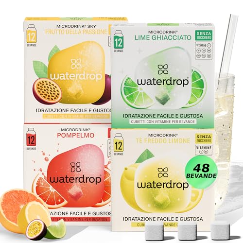 waterdrop® Frutta Tropicale - 48 cubetti waterdrop per acqua -