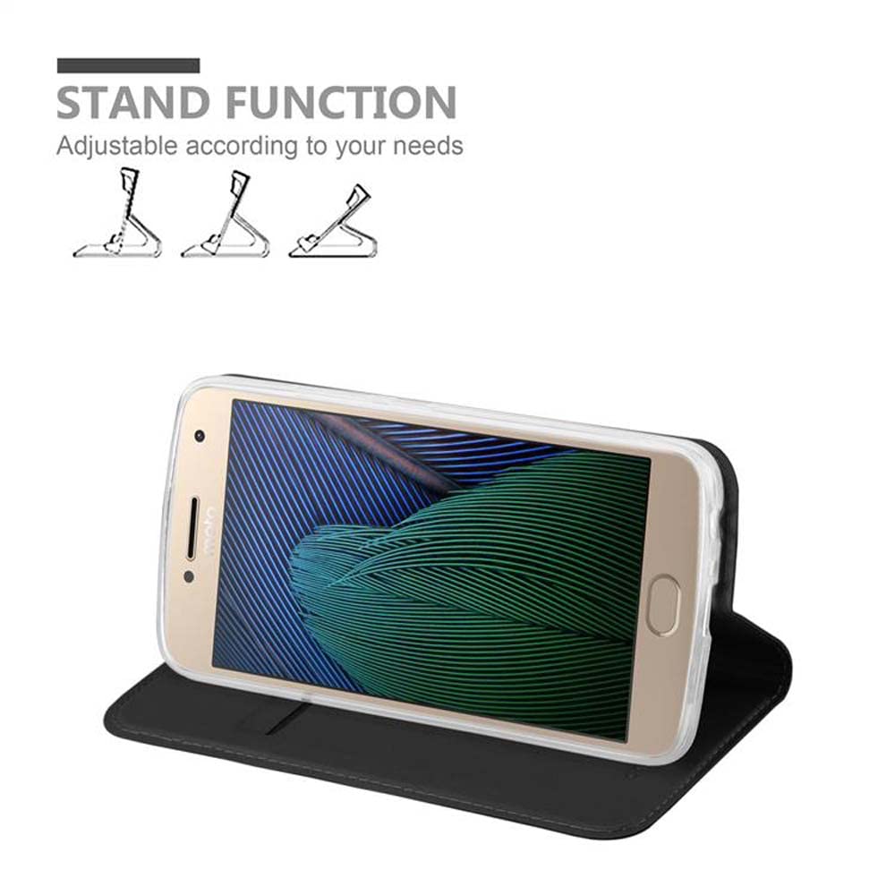 Cadorabo Custodia Libro per Motorola Moto G5 in Classy Oro Rosa - con