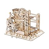 Rowood 3D Wooden Marble Run Puzzle Craft Toy, Gift for Adults & Teen Boys Girls, Age 14+, DIY Model Building Kits - Lift Coaster