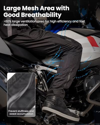 ILM Mesh Motorcycle Pants with CE Armor