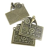 5 PCS Metal Antique Bronze Color Jewelry Making Supplies Charms Beading Crafting Wholesale 39970 Swallow Clock Steampunk
