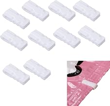 10 Pack Vacuum Storage Bags Sealing Clip Reusable Zipper Labor Saver Sliding Grip for Bags Space Saving Clothes Bedding and Food Preservation