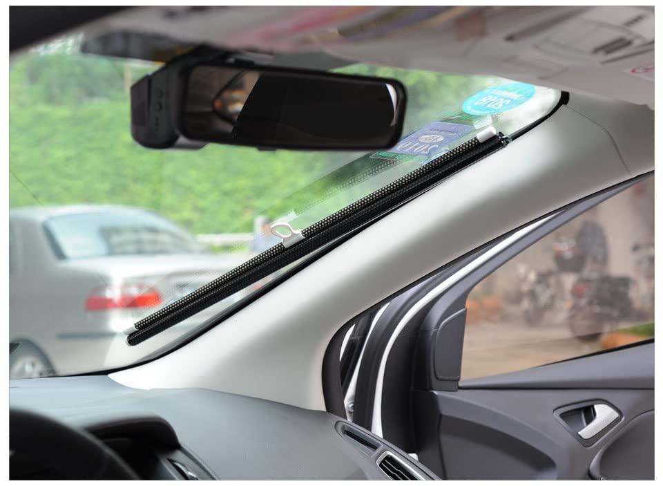 Pare-soleil rétractable pliable pour vitre de voiture rideau anti-UV